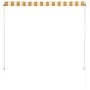 Toldo retráctil 150x150 cm amarillo y blanco de , Toldos - Ref: Foro24-143752, Precio: 38,67 €, Descuento: %