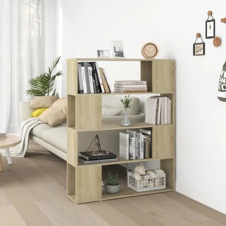 Estantería/divisor de espacios roble Sonoma 100x24x124 cm de , Librerías y estanterías - Ref: Foro24-809191, Precio: 54,89 €,...
