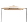 Gazebo tent with 4x4 m beige steel awning by , Tents and gazebos - Ref: Foro24-43171, Price: 162,22 €, Discount: %