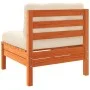 Gartensofas Kissen ohne Armlehnen 2 Stück wachsbraunes Holz von , Modulare Sofas für den Außenbereich - Ref: Foro24-838162, P...
