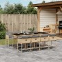 9-piece garden dining set with beige synthetic rattan cushions by , Garden sets - Ref: Foro24-3211284, Price: 535,17 €, Disco...