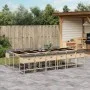 Garden dining set with 13-piece synthetic rattan beige cushions. by , Garden sets - Ref: Foro24-3211308, Price: 944,80 €, Dis...