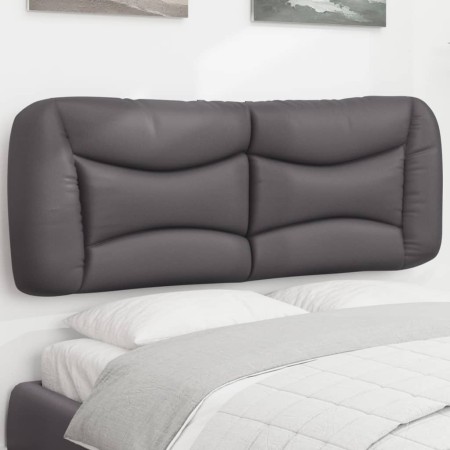 Cabecero de cama acolchado cuero sintético gris 120 cm de , Cabeceros y pies de cama - Ref: Foro24-374571, Precio: 56,05 €, D...