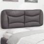 Gepolstertes Bettkopfteil aus grauem Kunstleder, 120 cm von , Kopf- und Fußteile - Ref: Foro24-374571, Preis: 56,05 €, Rabatt: %