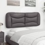 Gepolstertes Bettkopfteil aus grauem Kunstleder, 120 cm von , Kopf- und Fußteile - Ref: Foro24-374571, Preis: 56,05 €, Rabatt: %
