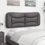 Gepolstertes Bettkopfteil aus grauem Kunstleder, 120 cm von , Kopf- und Fußteile - Ref: Foro24-374571, Preis: 55,43 €, Rabatt: %