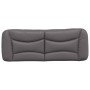 Gepolstertes Bettkopfteil aus grauem Kunstleder, 120 cm von , Kopf- und Fußteile - Ref: Foro24-374571, Preis: 56,05 €, Rabatt: %