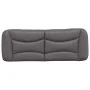 Gepolstertes Bettkopfteil aus grauem Kunstleder, 120 cm von , Kopf- und Fußteile - Ref: Foro24-374571, Preis: 55,43 €, Rabatt: %