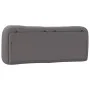 Cabecero de cama acolchado cuero sintético gris 120 cm de , Cabeceros y pies de cama - Ref: Foro24-374571, Precio: 55,43 €, D...