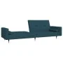 Two-seater sofa bed with two blue velvet pillows. by , Sofas - Ref: Foro24-375748, Price: 284,10 €, Discount: %