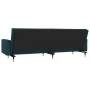 Two-seater sofa bed with two blue velvet pillows. by , Sofas - Ref: Foro24-375748, Price: 284,10 €, Discount: %