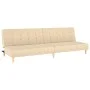 Sofá cama de 2 plazas tela color crema de , Sofás - Ref: Foro24-375757, Precio: 235,21 €, Descuento: %