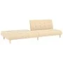 Sofá cama de 2 plazas tela color crema de , Sofás - Ref: Foro24-375757, Precio: 235,21 €, Descuento: %
