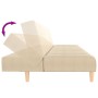 Cream-colored 2-seater sofa bed. by , Sofas - Ref: Foro24-375757, Price: 239,40 €, Discount: %