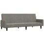 Light gray velvet 2-seater sofa bed by , Sofas - Ref: Foro24-375774, Price: 276,16 €, Discount: %