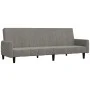 Sofá cama de 2 plazas terciopelo gris claro de , Sofás - Ref: Foro24-375774, Precio: 271,33 €, Descuento: %