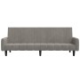 Light gray velvet 2-seater sofa bed by , Sofas - Ref: Foro24-375774, Price: 276,16 €, Discount: %