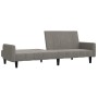 2-Sitzer-Schlafsofa hellgrauer Samt von , Sofas - Ref: Foro24-375774, Preis: 276,16 €, Rabatt: %
