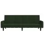 Dark green velvet 2-seater sofa bed by , Sofas - Ref: Foro24-375776, Price: 276,01 €, Discount: %