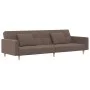 Two-seater sofa bed with two taupe gray fabric pillows. by , Sofas - Ref: Foro24-375805, Price: 292,08 €, Discount: %