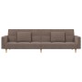 Two-seater sofa bed with two taupe gray fabric pillows. by , Sofas - Ref: Foro24-375805, Price: 295,76 €, Discount: %