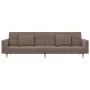 Two-seater sofa bed with two taupe gray fabric pillows. by , Sofas - Ref: Foro24-375805, Price: 292,08 €, Discount: %