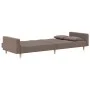 Two-seater sofa bed with two taupe gray fabric pillows. by , Sofas - Ref: Foro24-375805, Price: 292,08 €, Discount: %