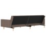 Two-seater sofa bed with two taupe gray fabric pillows. by , Sofas - Ref: Foro24-375805, Price: 295,76 €, Discount: %