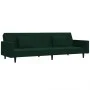 Sofá cama de 2 plazas con dos almohadas terciopelo verde oscuro de , Sofás - Ref: Foro24-375818, Precio: 273,76 €, Descuento: %