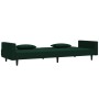 2-Sitzer-Schlafsofa mit zwei dunkelgrünen Samtkissen von , Sofas - Ref: Foro24-375818, Preis: 276,19 €, Rabatt: %
