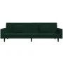 Sofá cama de 2 plazas con dos almohadas terciopelo verde oscuro de , Sofás - Ref: Foro24-375818, Precio: 273,76 €, Descuento: %