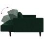 2-Sitzer-Schlafsofa mit zwei dunkelgrünen Samtkissen von , Sofas - Ref: Foro24-375818, Preis: 276,19 €, Rabatt: %