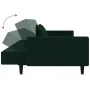 Sofá cama de 2 plazas con dos almohadas terciopelo verde oscuro de , Sofás - Ref: Foro24-375818, Precio: 273,76 €, Descuento: %