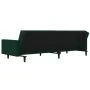 Sofá cama de 2 plazas con dos almohadas terciopelo verde oscuro de , Sofás - Ref: Foro24-375818, Precio: 273,76 €, Descuento: %