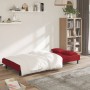 2-Sitzer-Schlafsofa mit zwei roten Samtkissen von , Sofas - Ref: Foro24-375811, Preis: 245,12 €, Rabatt: %