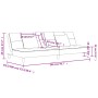 Two-seater sofa bed with two red velvet pillows by , Sofas - Ref: Foro24-375811, Price: 245,12 €, Discount: %
