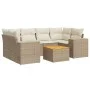 7-piece garden sofa set and beige synthetic rattan cushions by , Garden sets - Ref: Foro24-3225344, Price: 504,39 €, Discount: %