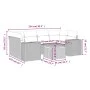 7-teiliges Gartensofa-Set und beige synthetische Rattankissen von , Gartensets - Ref: Foro24-3225344, Preis: 504,39 €, Rabatt: %