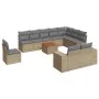 Garden sofa set 11 pieces with beige synthetic rattan cushions by , Garden sets - Ref: Foro24-3257830, Price: 675,58 €, Disco...