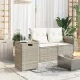 Gedeckter Tisch für Gasflasche hellgraues Rattan 40x40x60 cm von , Gartentische - Ref: Foro24-366298, Preis: 72,78 €, Rabatt: %