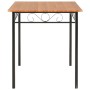 Esszimmerset 7-teilig aus MDF und braunem Stahl von vidaXL, Möbelsets für Küchen und Esszimmer - Ref: Foro24-281401, Preis: 2...