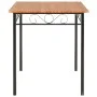 Esszimmerset 7-teilig aus MDF und braunem Stahl von vidaXL, Möbelsets für Küchen und Esszimmer - Ref: Foro24-281401, Preis: 2...