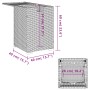 Gedeckter Tisch für Gasflasche hellgraues Rattan 40x40x60 cm von , Gartentische - Ref: Foro24-366298, Preis: 77,44 €, Rabatt: %