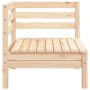 Sofá de esquina de jardín madera maciza de pino de , Sofás modulares de exterior - Ref: Foro24-837977, Precio: 58,20 €