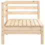 Solid pine wood corner garden sofa by , Modular outdoor sofas - Ref: Foro24-837977, Price: 56,02 €, Discount: %