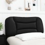 Gepolstertes Bettkopfteil aus schwarzem Kunstleder, 90 cm von , Kopf- und Fußteile - Ref: Foro24-374544, Preis: 62,96 €, Raba...