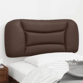 Brown synthetic leather padded headboard 90 cm by , Headboards and footboards - Ref: Foro24-374546, Price: 60,98 €, Discount: %