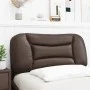 Brown synthetic leather padded headboard 90 cm by , Headboards and footboards - Ref: Foro24-374546, Price: 60,97 €, Discount: %