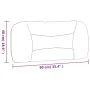 Cabecero de cama acolchado cuero sintético marrón 90 cm de , Cabeceros y pies de cama - Ref: Foro24-374546, Precio: 60,97 €, ...