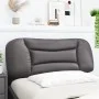 Cabecero de cama acolchado cuero sintético gris 100 cm de , Cabeceros y pies de cama - Ref: Foro24-374559, Precio: 45,30 €, D...